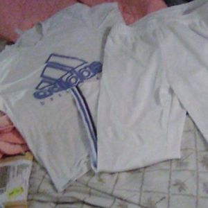 EUC Adidas blue and white pants 3 stripe
